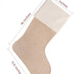 Personalized Stocking with Engraved Patch-Burlap/Jute